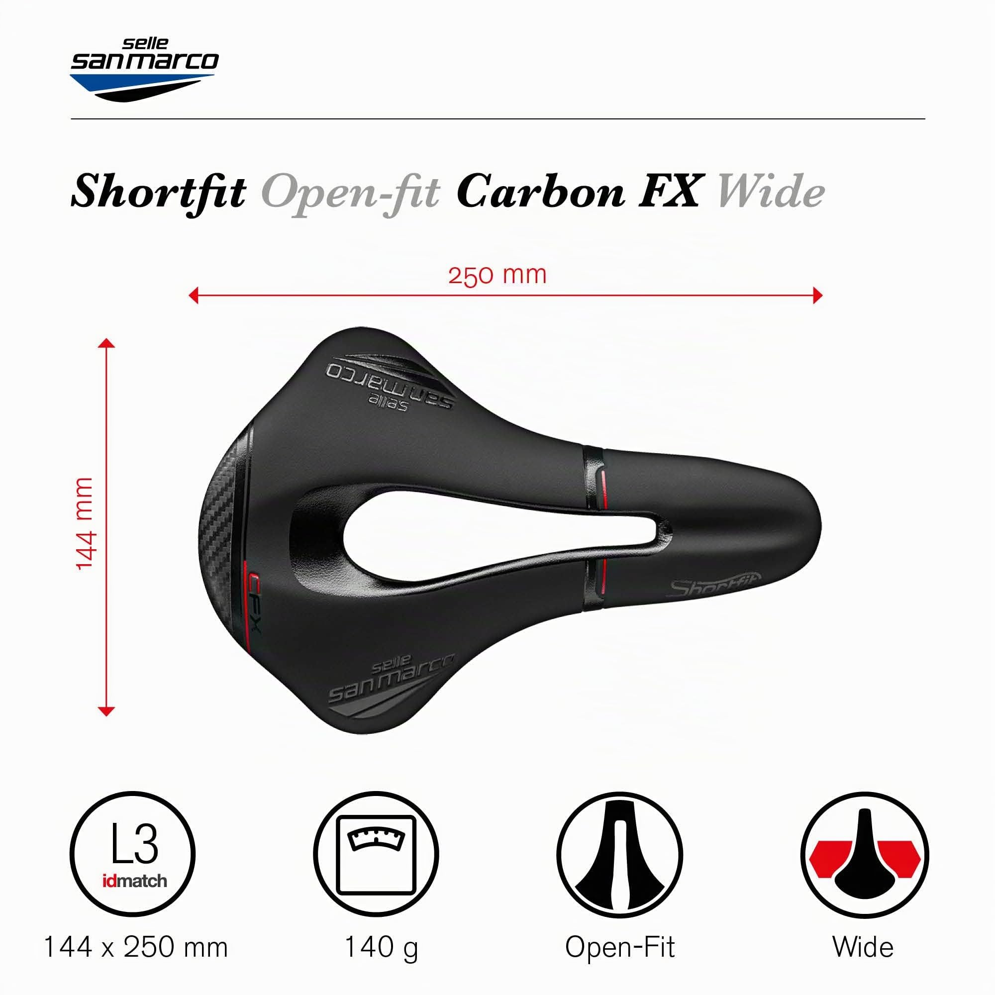 Selle San Marco Shortfit Carbon FX Saddle