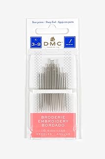 DMC 1765-3/9 Embroidery Hand Needles, 15-Pack, Size 3/9