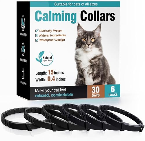 Calming Collar for Cats 6 Pack Cat Calming Pheromones Collar