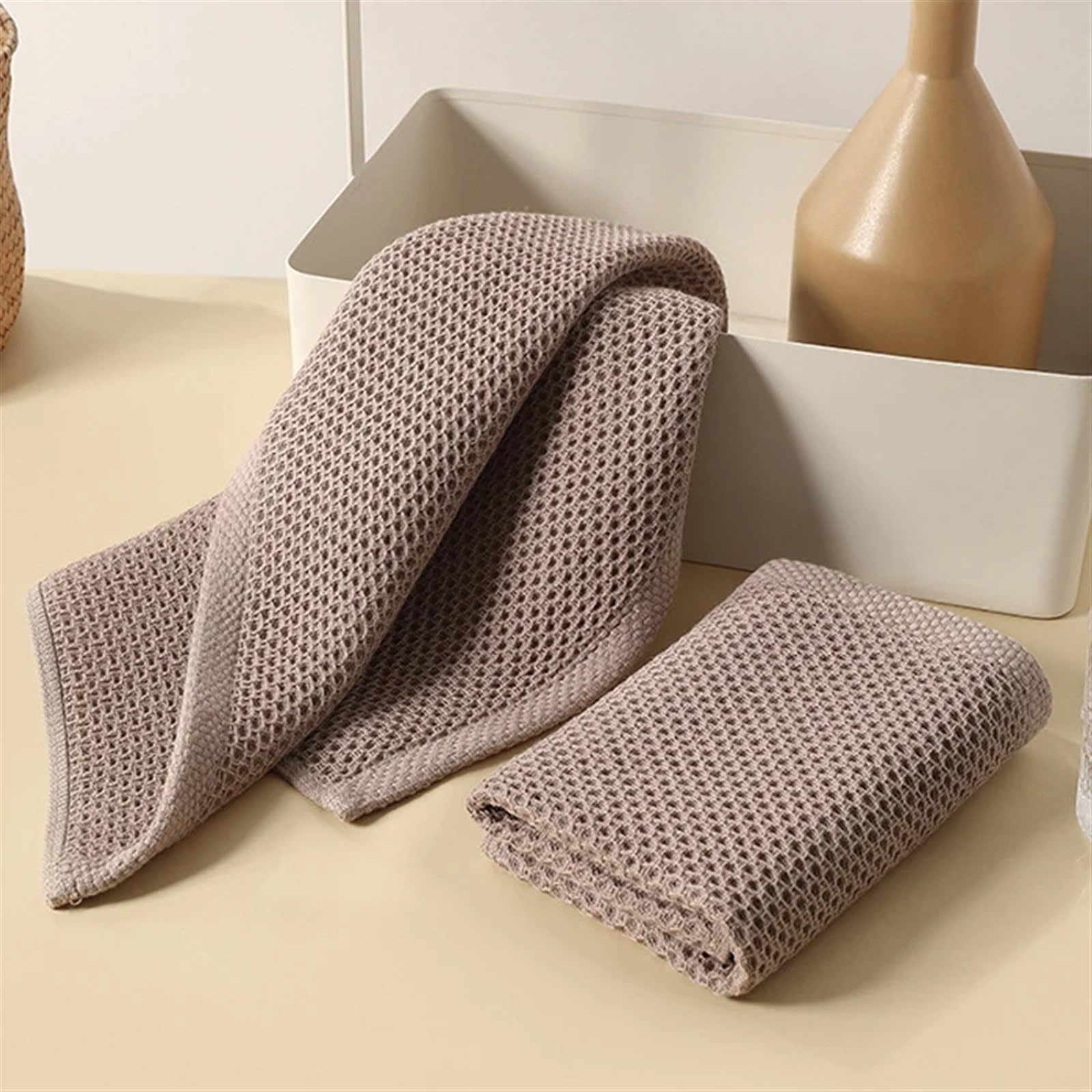 Balleta Paño de Cocina algodón y Absorbente, paño Limpieza del hogar, Utensilios, Lavado, 4/6 Uds(Deep Green,6Pcs)