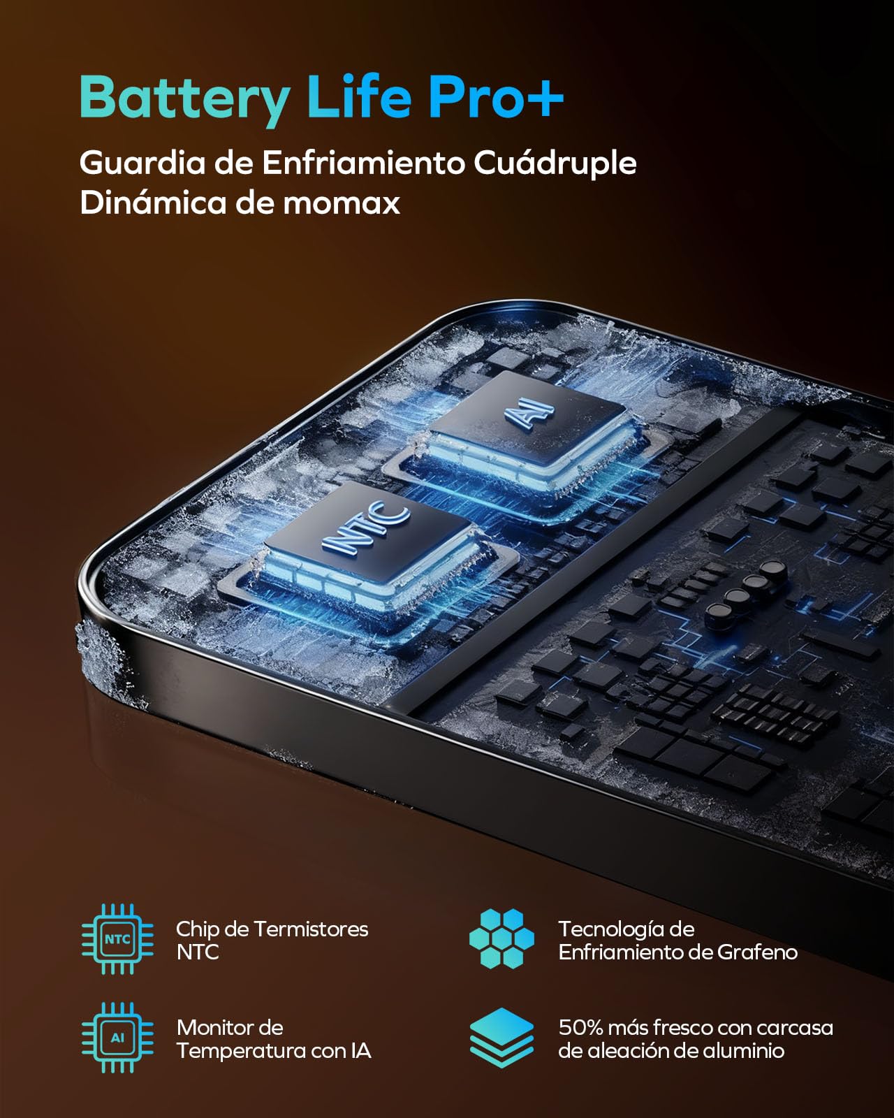 MOMAX Batería Externa Qi2 MagSafe de 5000 mAh, batería Externa inalámbrica ultradelgada con Carga rápida de 15 W y tecnología de Baja Temperatura, para iPhone/Android, Negro