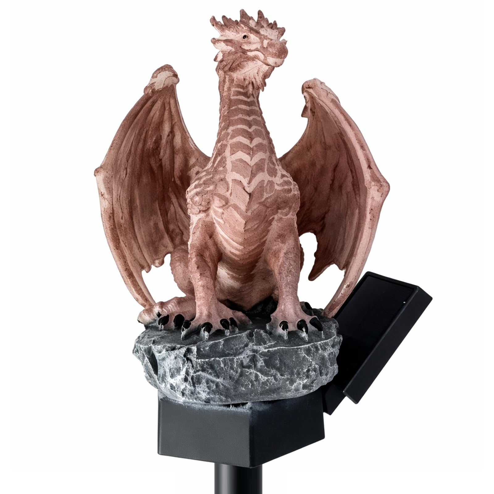 Dragon Figurine Night Light Solar Powered Decorative Stake Landscape Light