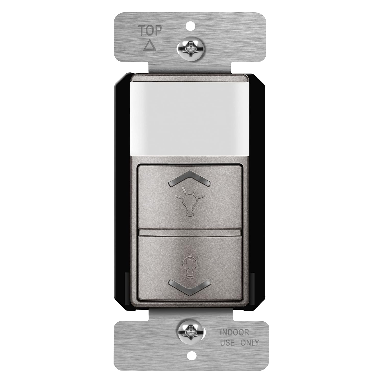 TOPGREENER Motion Sensor Light Switch Dimmer, Electronic Dimmer with PIR Motion Sensor, Occupancy & Vacancy Modes, 150W LED/CFL, Single-Pole, UL Listed, TDODS5-120-NK, Nickel…