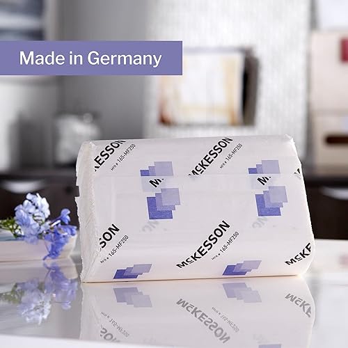 Miniatura 5 de McKesson Toallas de papel multipliegues para baño o cocina, 1 capa, color blanco, 9.06 x 9.45 pulgadas, 250 toallas, 16 paquetes, 4000 unidades en