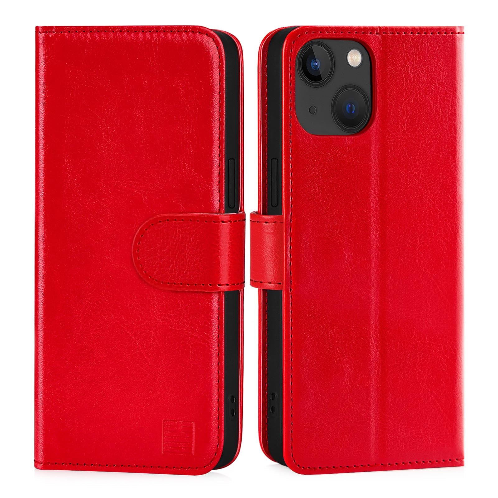 32nd Book Wallet PU Leather Case Cover for Apple iPhone 15 Plus (6.7"), Flip Case With RFID Blocking Card Slots