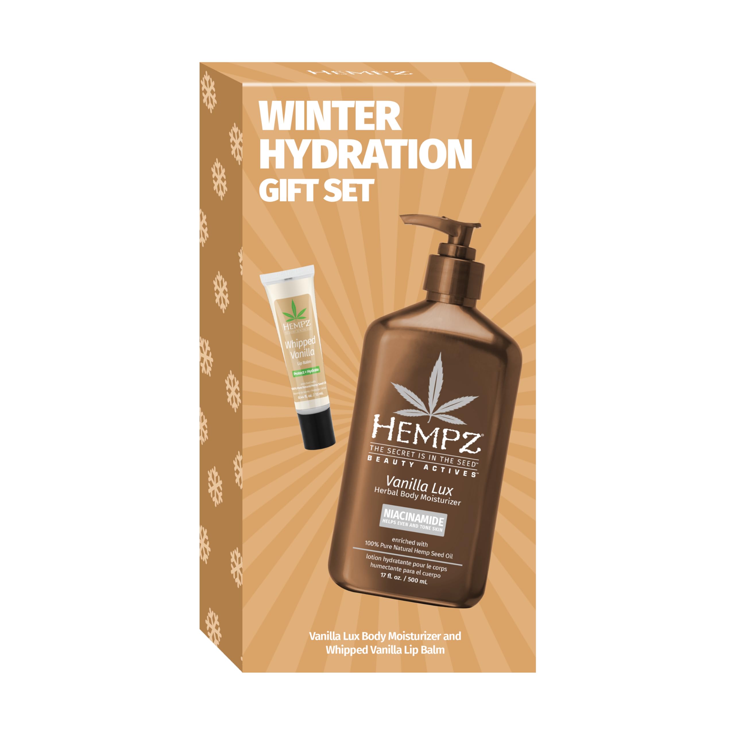 Amazon.com : Hempz Winter Hydration Vanilla Gift Set, Body Loton