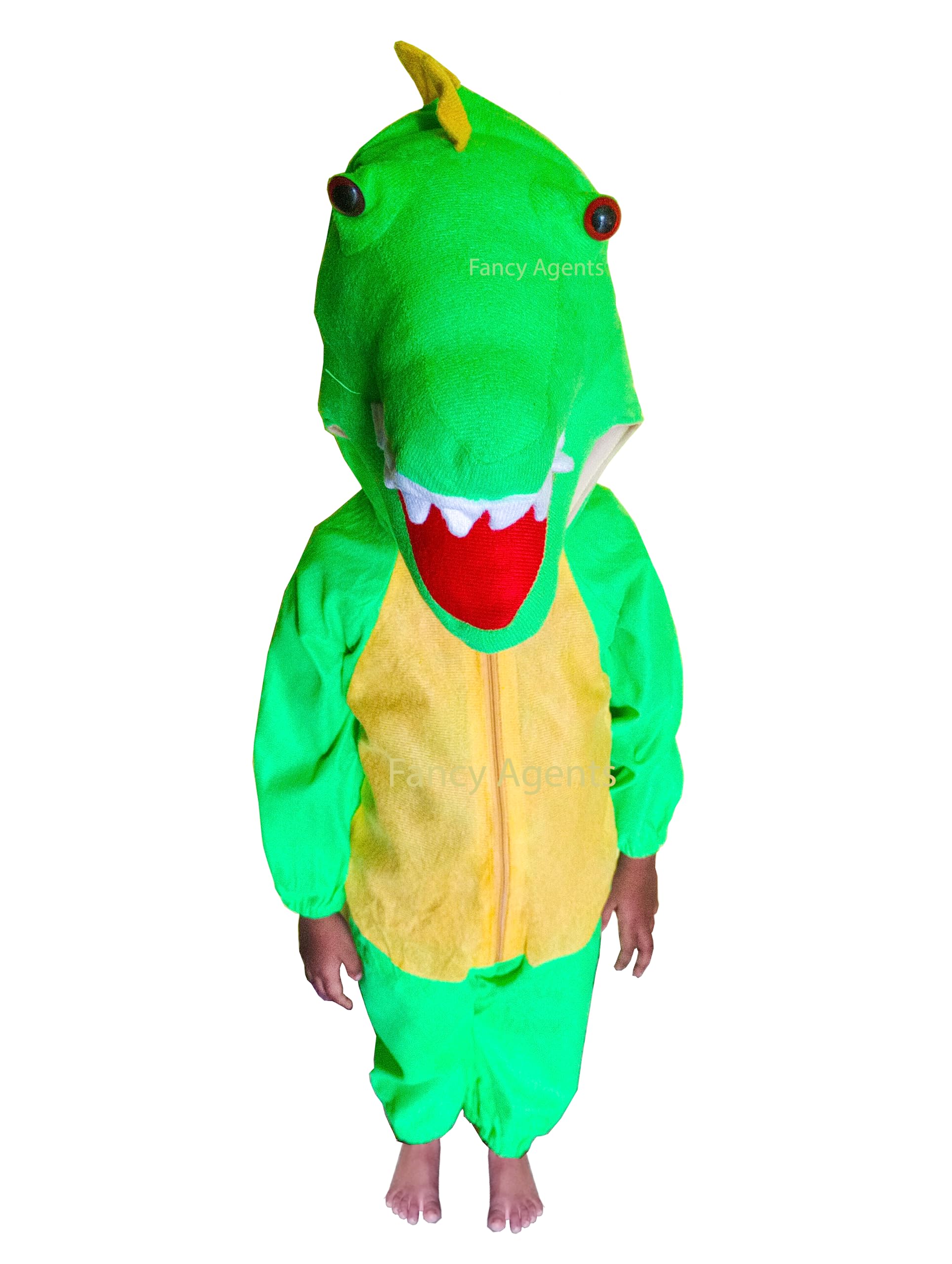 Fancy Agents Dinosaur Costume for Kids| Animal Dinosaur Dress/costume for Kids boy & girl | Dinosaur Fancy dress for kids Bird for Halloween, School Annual Function, Theme, Cosplay- Green (7-8Year) (B0C8TGY1XM) Amazon Price History, Amazon Price Tracker