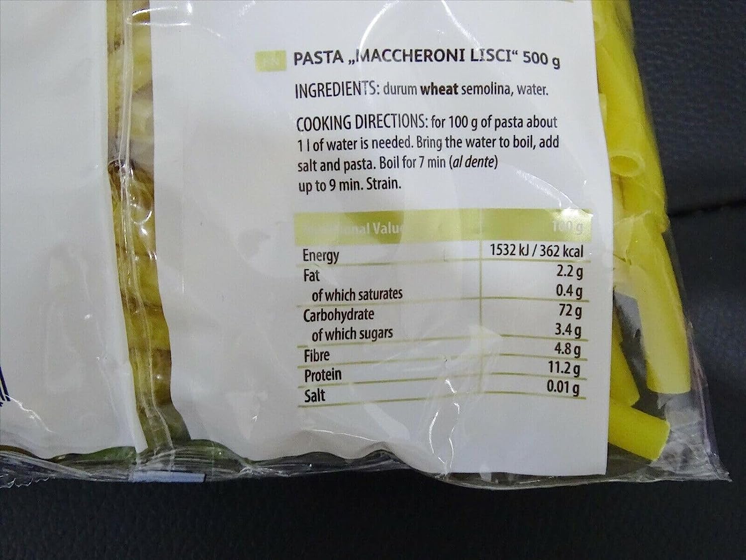 Pastificio Conte Artisanal Rigatoni Pasta 100% Durum Wheat - 500gr