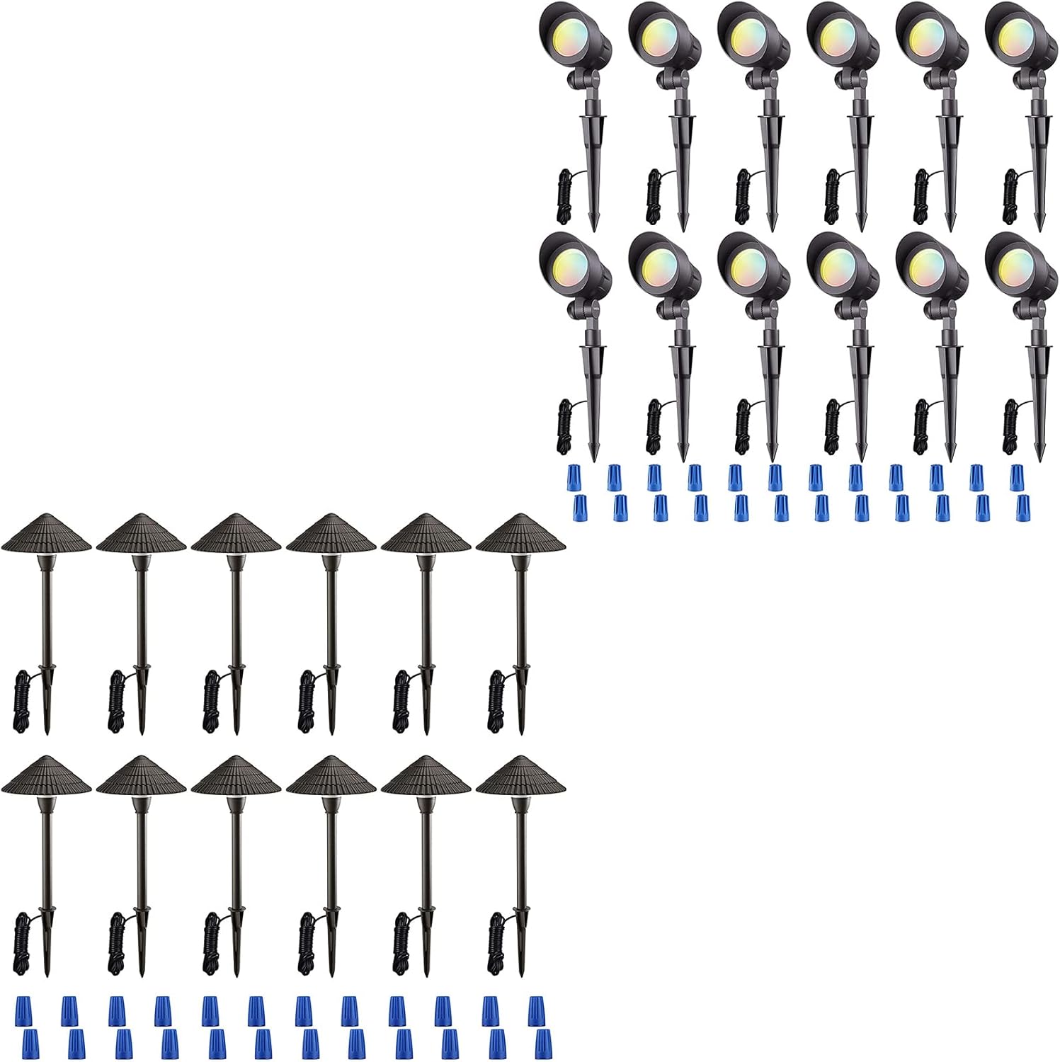LEONLITE 5000K Low Voltage Lights Pathway Bundle 3CCT Low