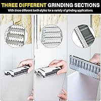 Vista 7 de Escofina para paneles de yeso, Escofina de herramientas para paneles de yeso de 7 pulgadas, herramienta combinada para placas de yeso con dientes