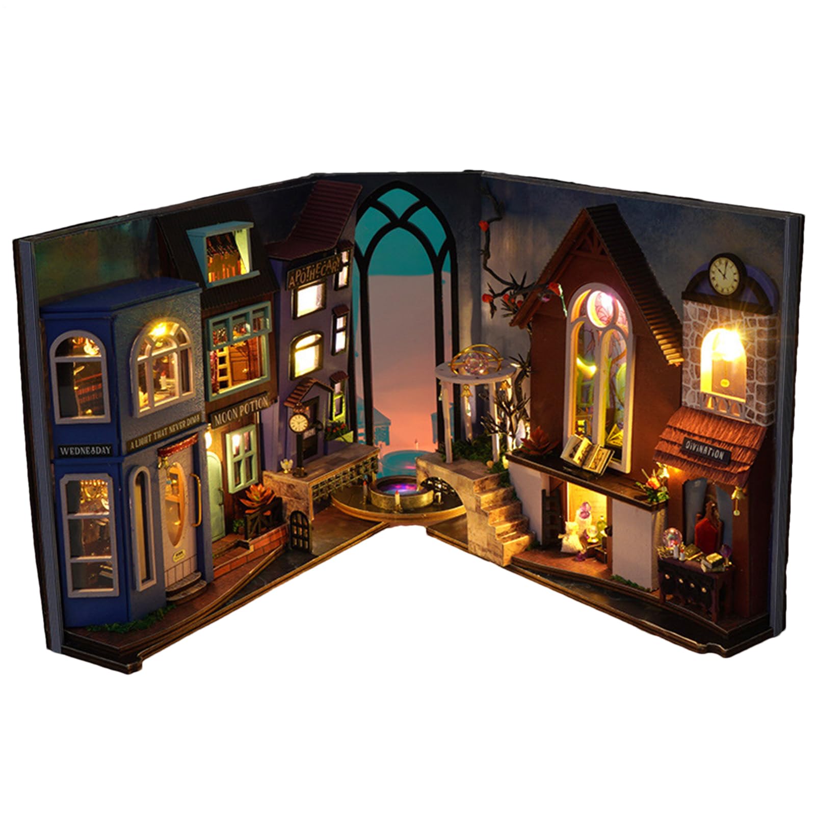 Zestaw do kącika książek DIY, Zestaw do miniaturowych książek DIY