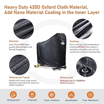 Cover For Peloton Bike,GRABADO Heavy Duty 420D Exercise Bike