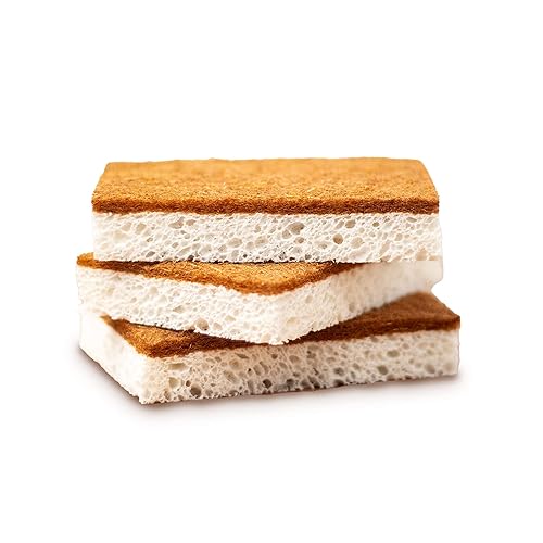 ELEMENT Coconut Fiber Scrub Sponges 3 Pack Eco-friendly