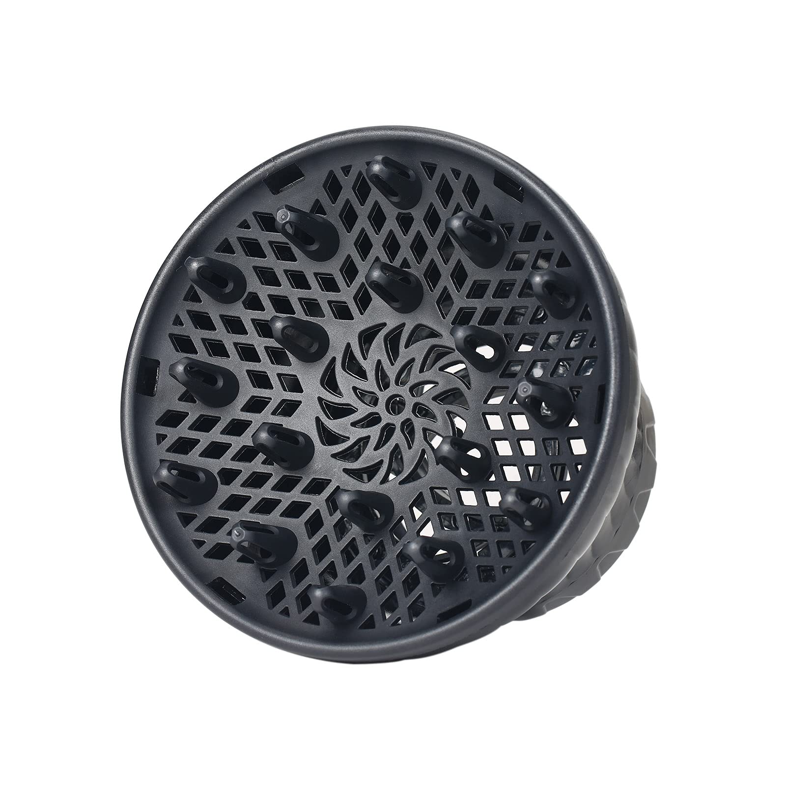 Universal Hair Dryer Diffuser for Fine Thick Curly Wave and Frizzy Hair Black(Black) -Layfoo