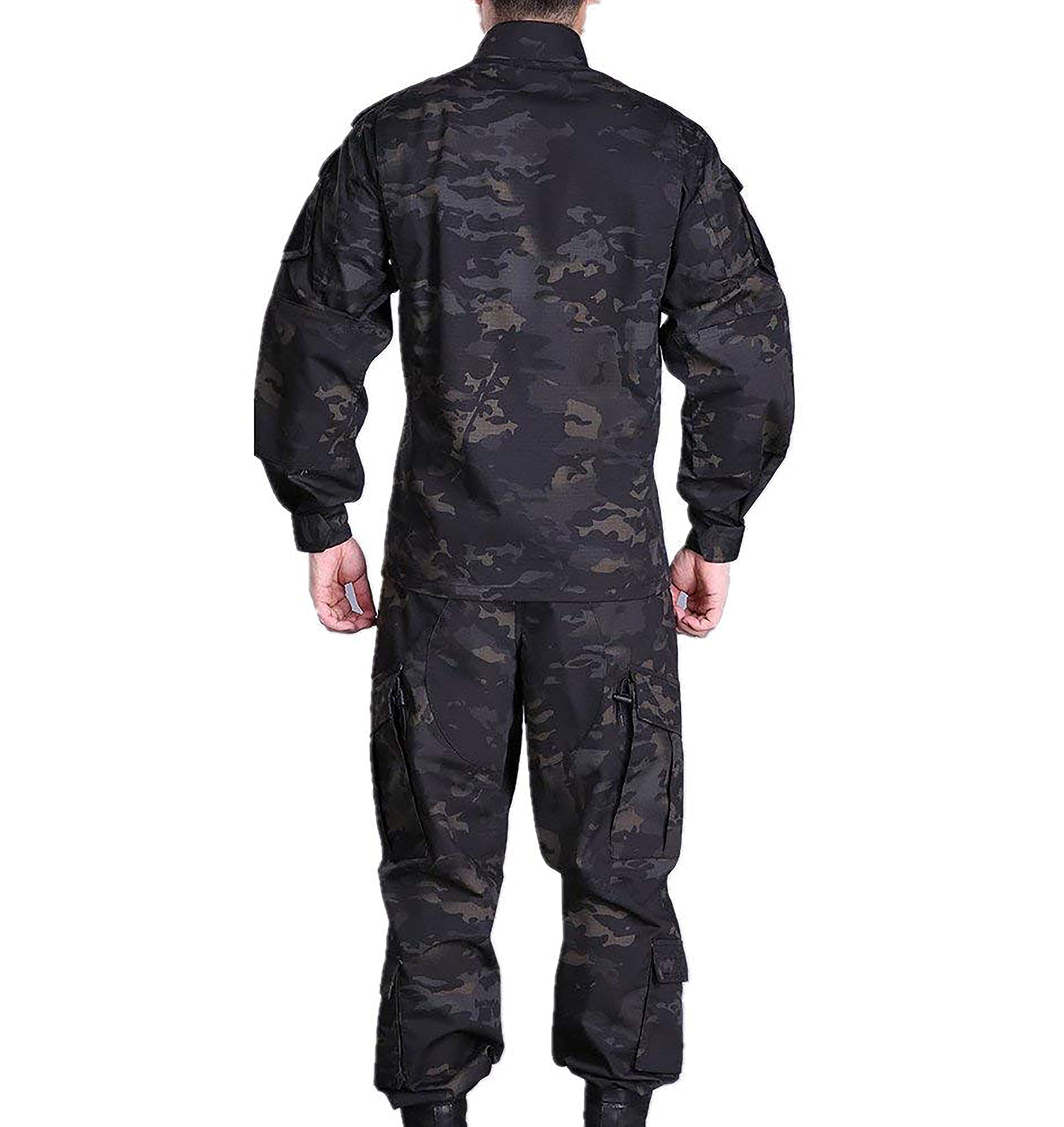 Paintball Airsoft Tactical Suits męska kurtka myśliwska mundur kurtka Camo Shirt & Pants z paskiem do strzelania do gry wojny myśliwskiej