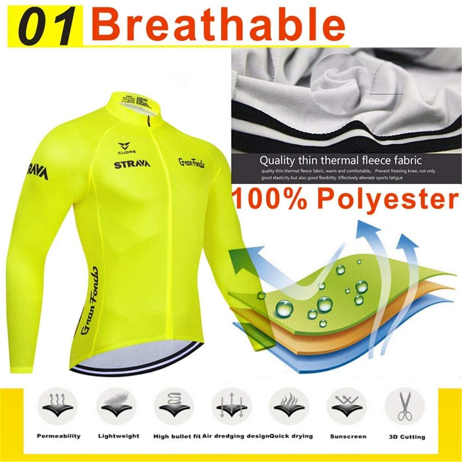 Męska koszulka rowerowa, garnitur górskie górne części rowerowe szybkoschnące oddychająca koszulka do roweru górskiego MTB wyścigi rowerowe ubrania 5D żelowe wyściełane (Fluorescencja 2, XXL)