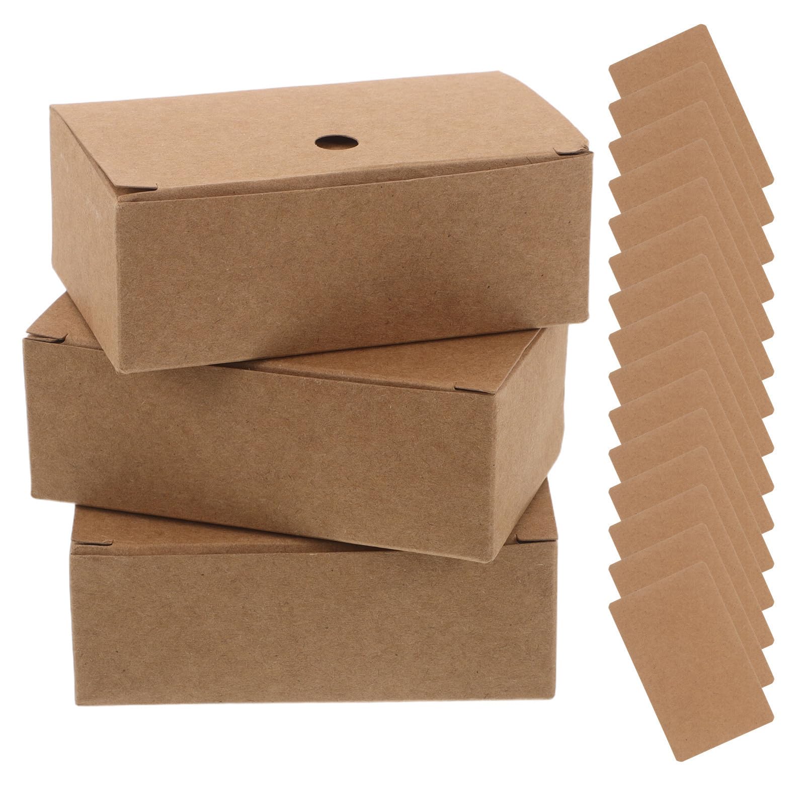Tarjetas de papel kraft marrón MAGICLULU pack de 500 unidades con bordes redondeados 8