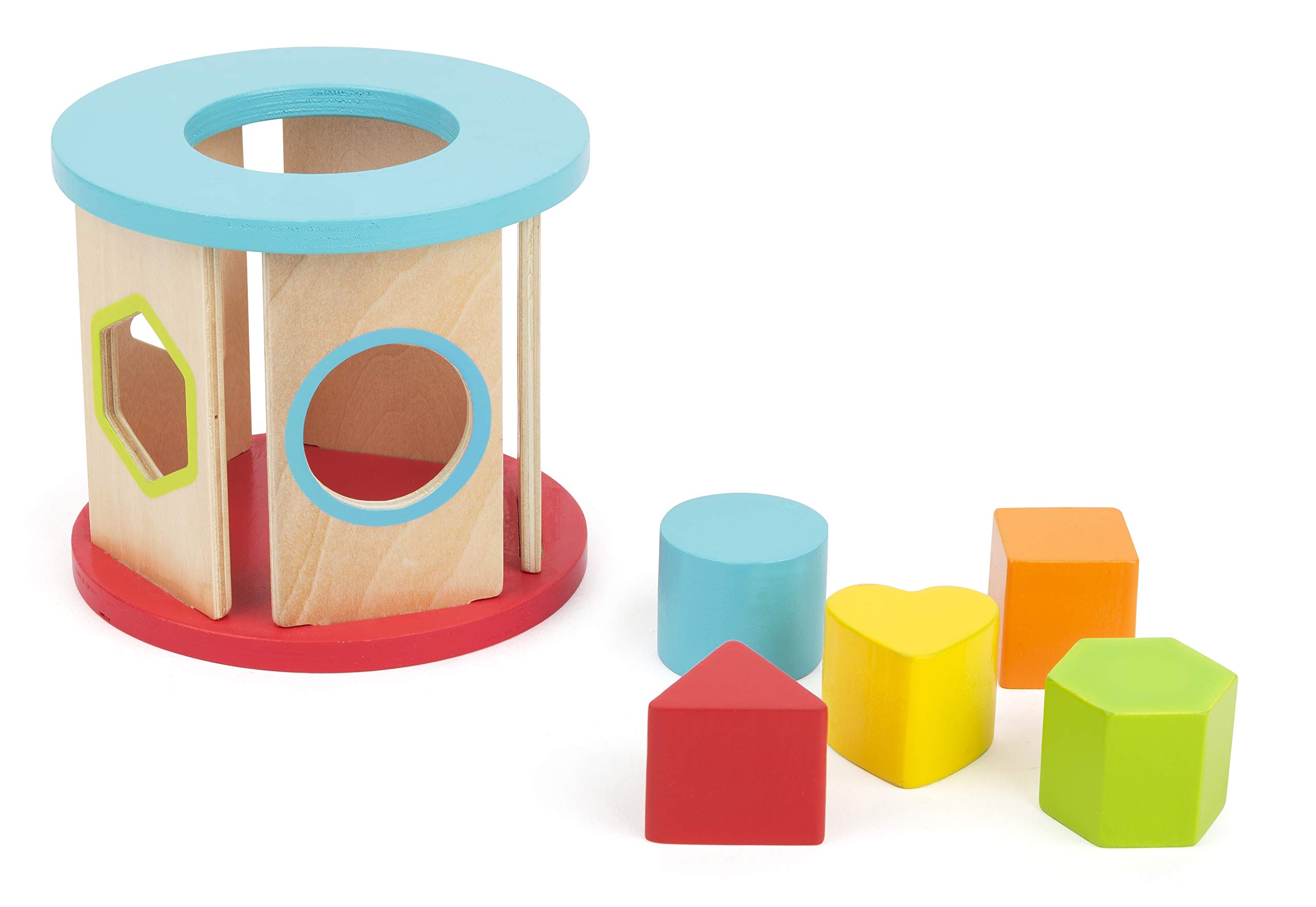 small foot Motorikspielzeug-Set aus Holz, mit Ziehtier, Stapelturm und Steckspiel, für Kinder ab 12 Monaten, 11106