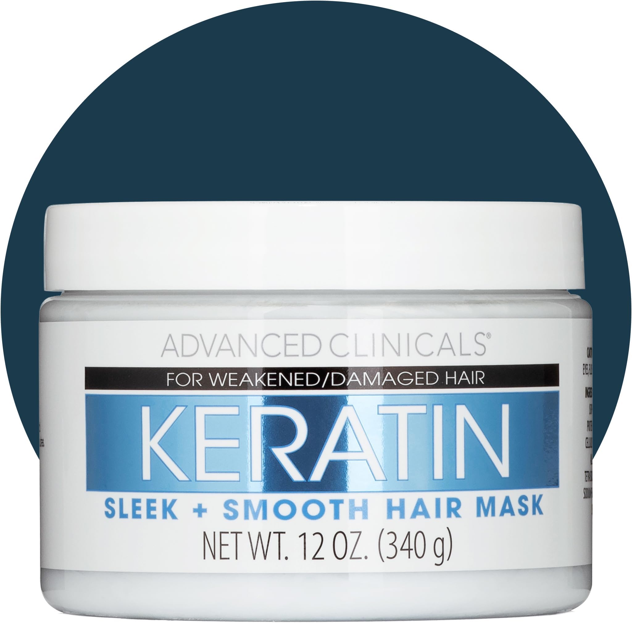 Advanced Clinicals Keratin Hair Treatment Mask (12oz)