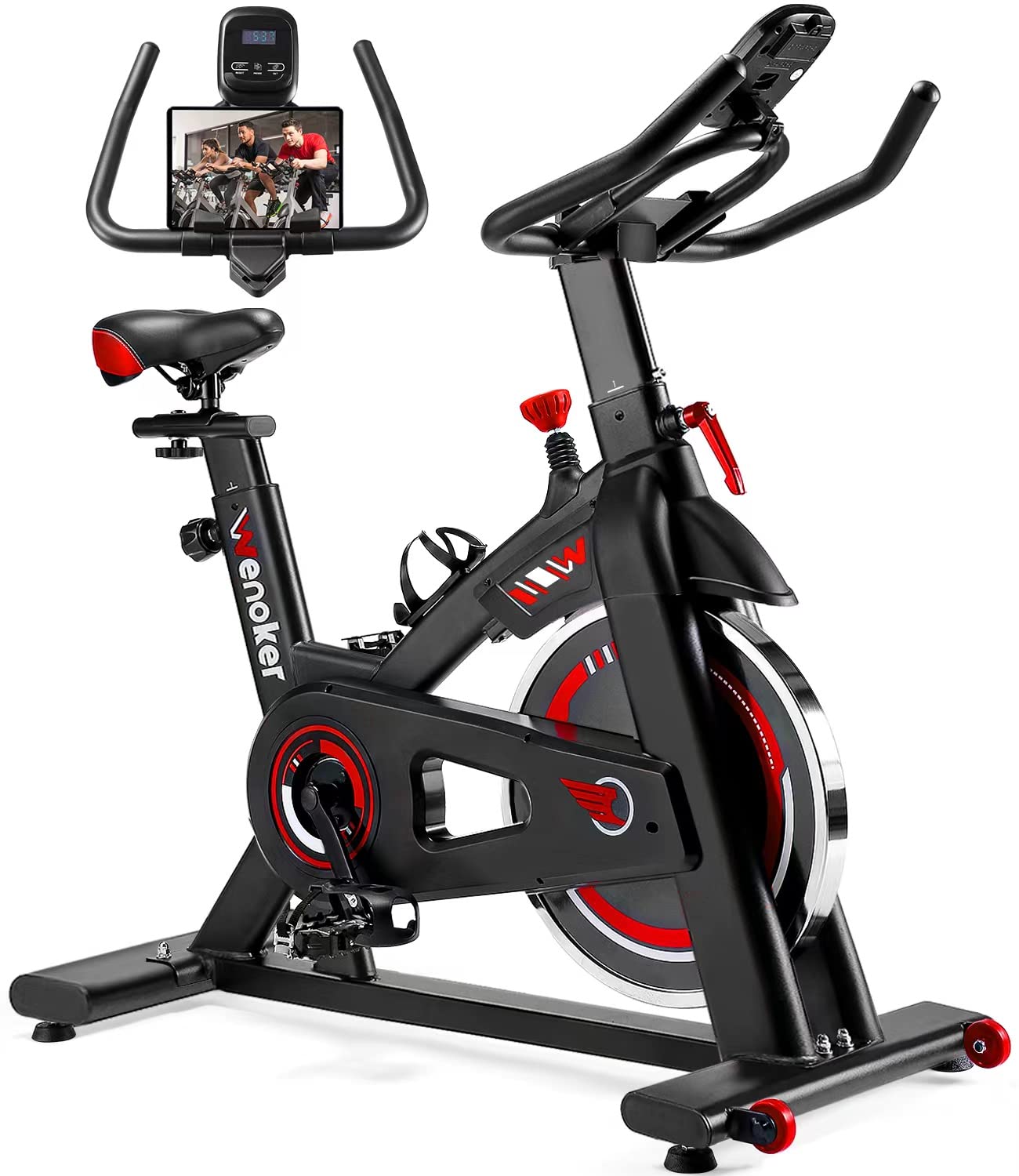Wenoker Magnetic Exercise Bike,Stationary Bike for Home Adjustable Silent