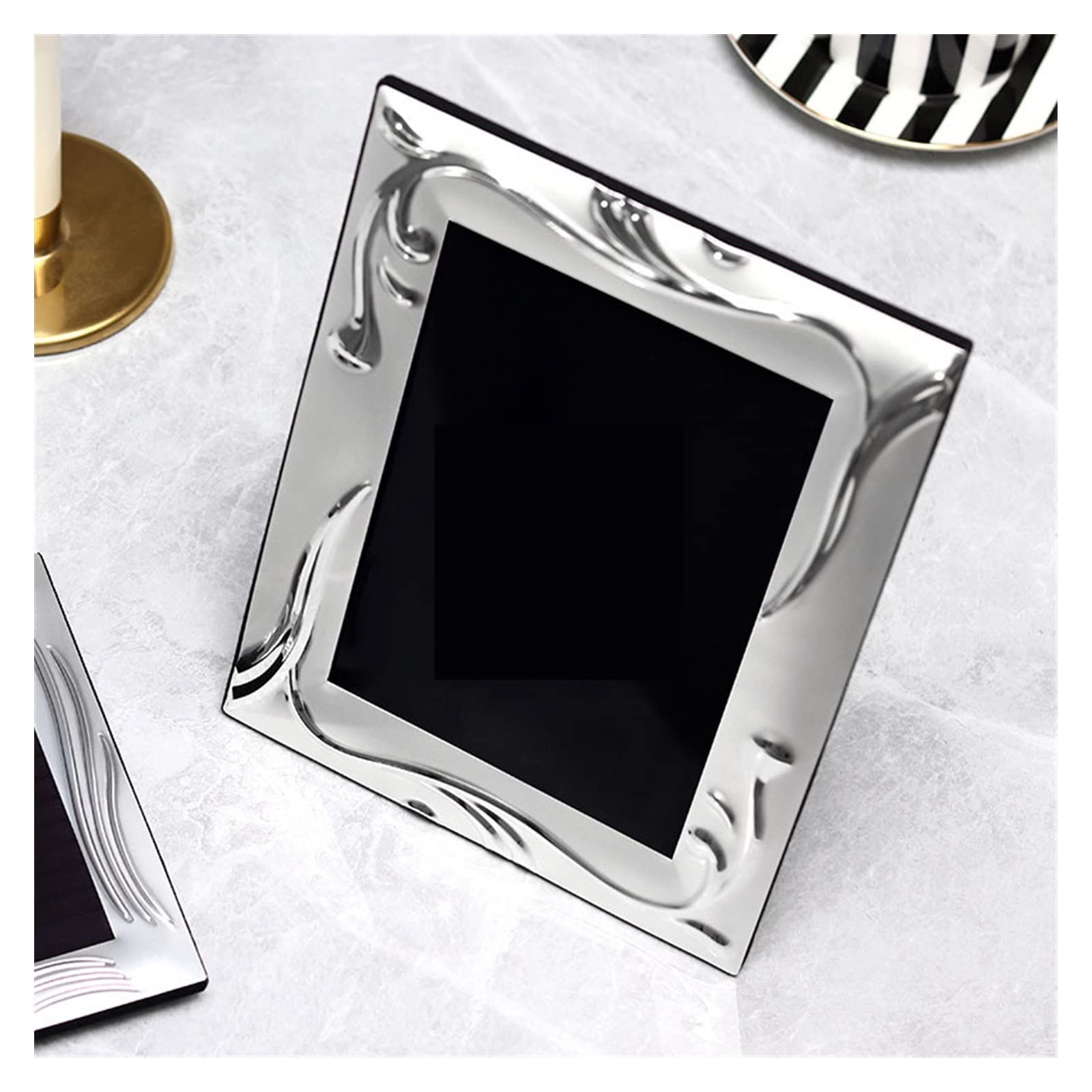 Bilderrahmen aus Metall (Color : Silver 111, Size : 5 Inch)