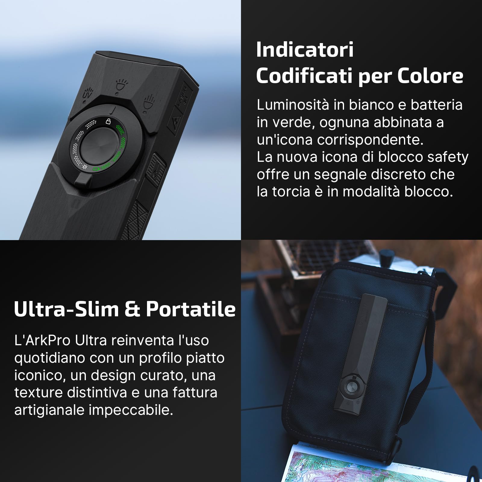 OLIGHT ArkPro Ultra torcia EDC piatta ricaricabile, per uso lavorativo | 1700 lumen, portata di 205, impermeabilità IPX7, ideale per il campeggio in mezzo alla natura, fissaggio magnetico