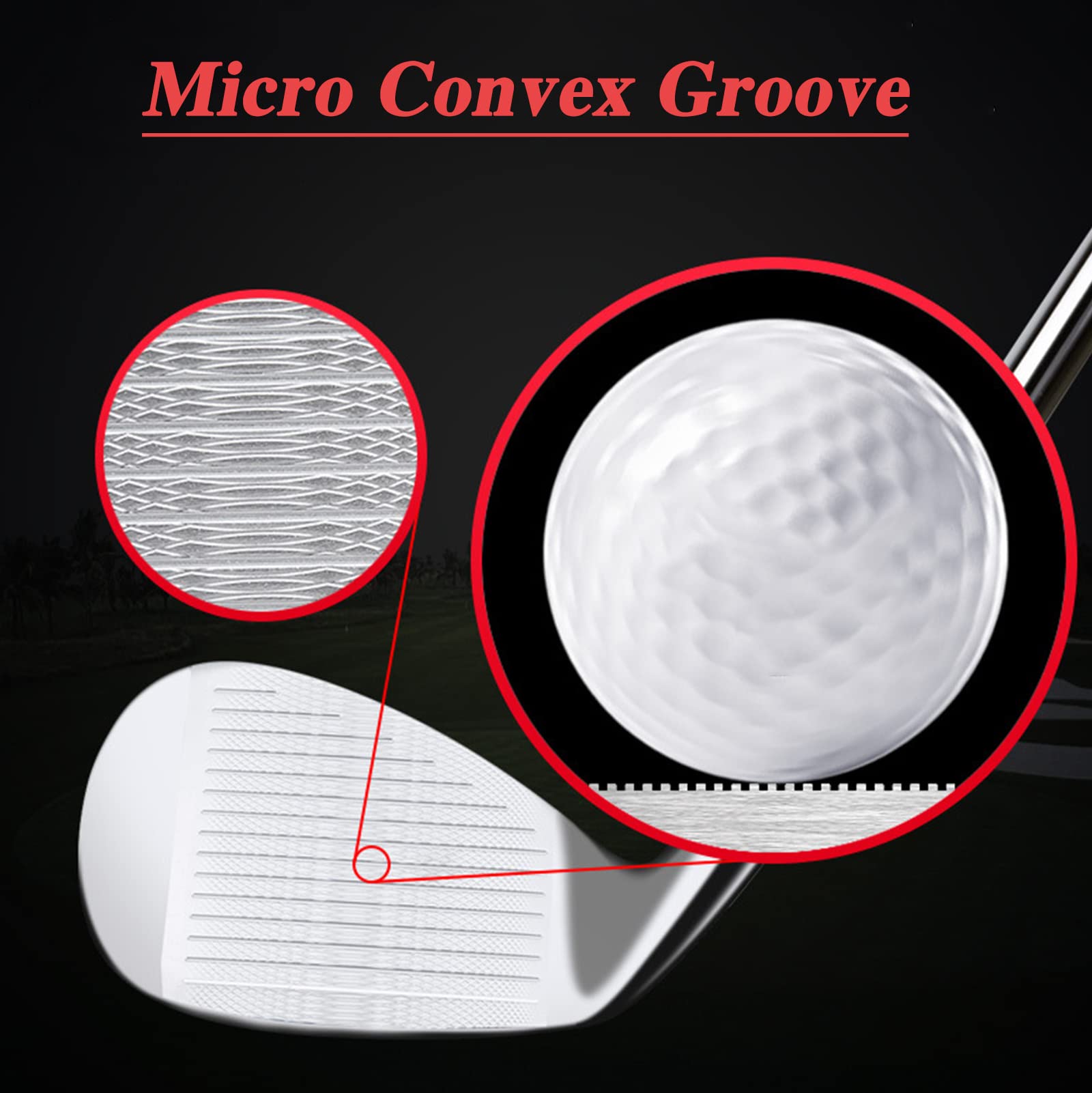 Golf Sand Wedge, Herren Damen Golf Wedges, CNC Soft Iron S20C Face Groove Edelstahl 52°/56°/60° Schaft, Golfzubehör, tolles Golfgeschenk, Rechtshänder