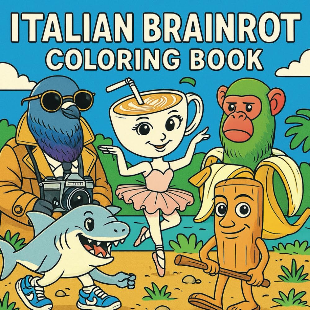 Italian brainrot: Coloring Book