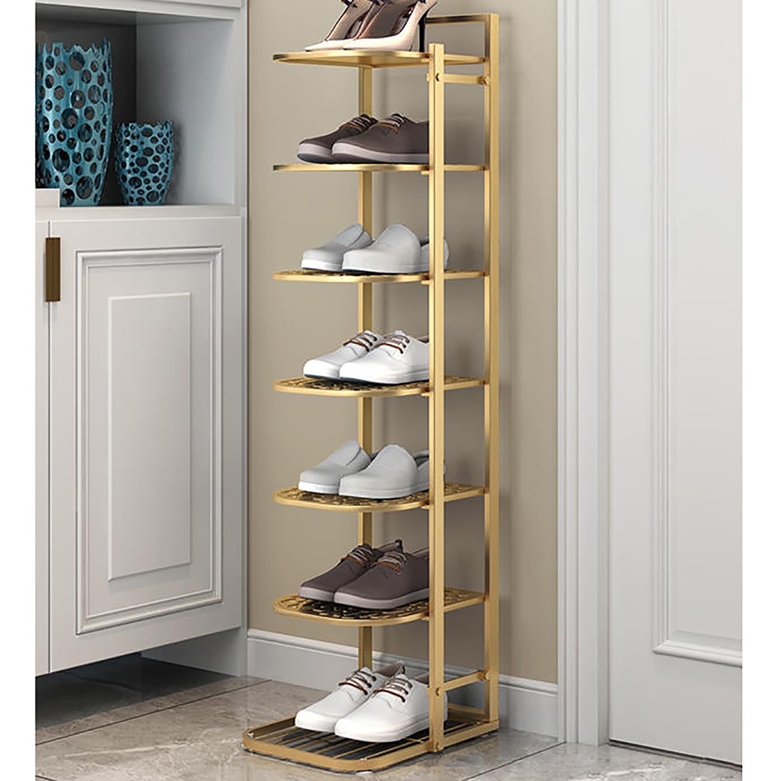 Gain de place étagère à chaussures étroite robuste pour solution de rangement vertical