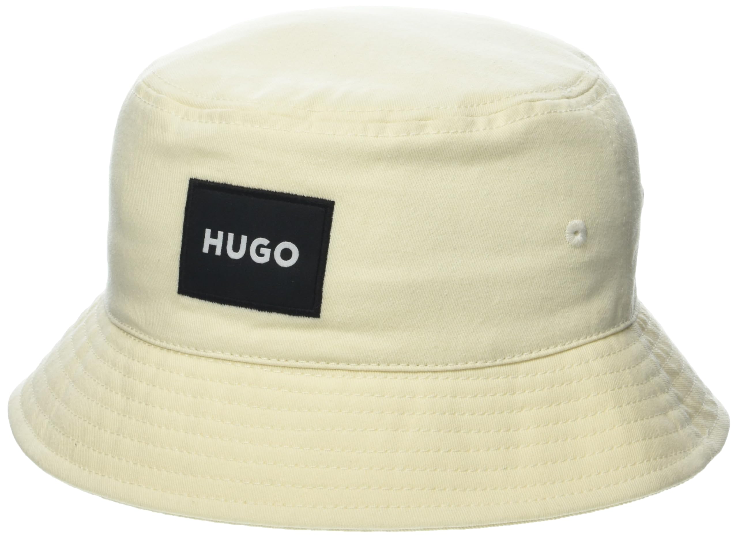 HUGO Bob en Coton avec Logo carré, Crème Navajo, L/XL Femme