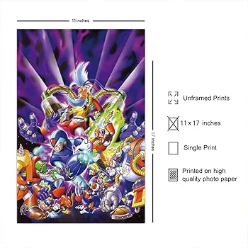 ロックマンX B2ポスター Amazon.co.jp: LNASI ロックマンXカバーポスター - 28x43cm