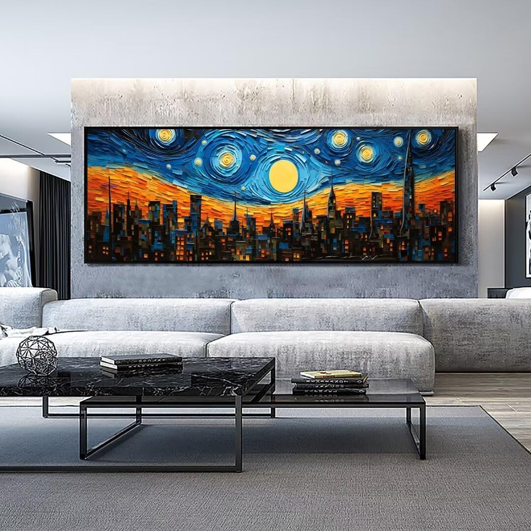 Diamond Painting Sternennacht Kunst Diamond Painting Erwachsene, Groß xxl 240 X 80 cm, Malen Nach Zahlen Erwachsene, DIY Diamant Painting Bilder Kinder, 5D Diamant-Malset, Home Wanddekoration-473l