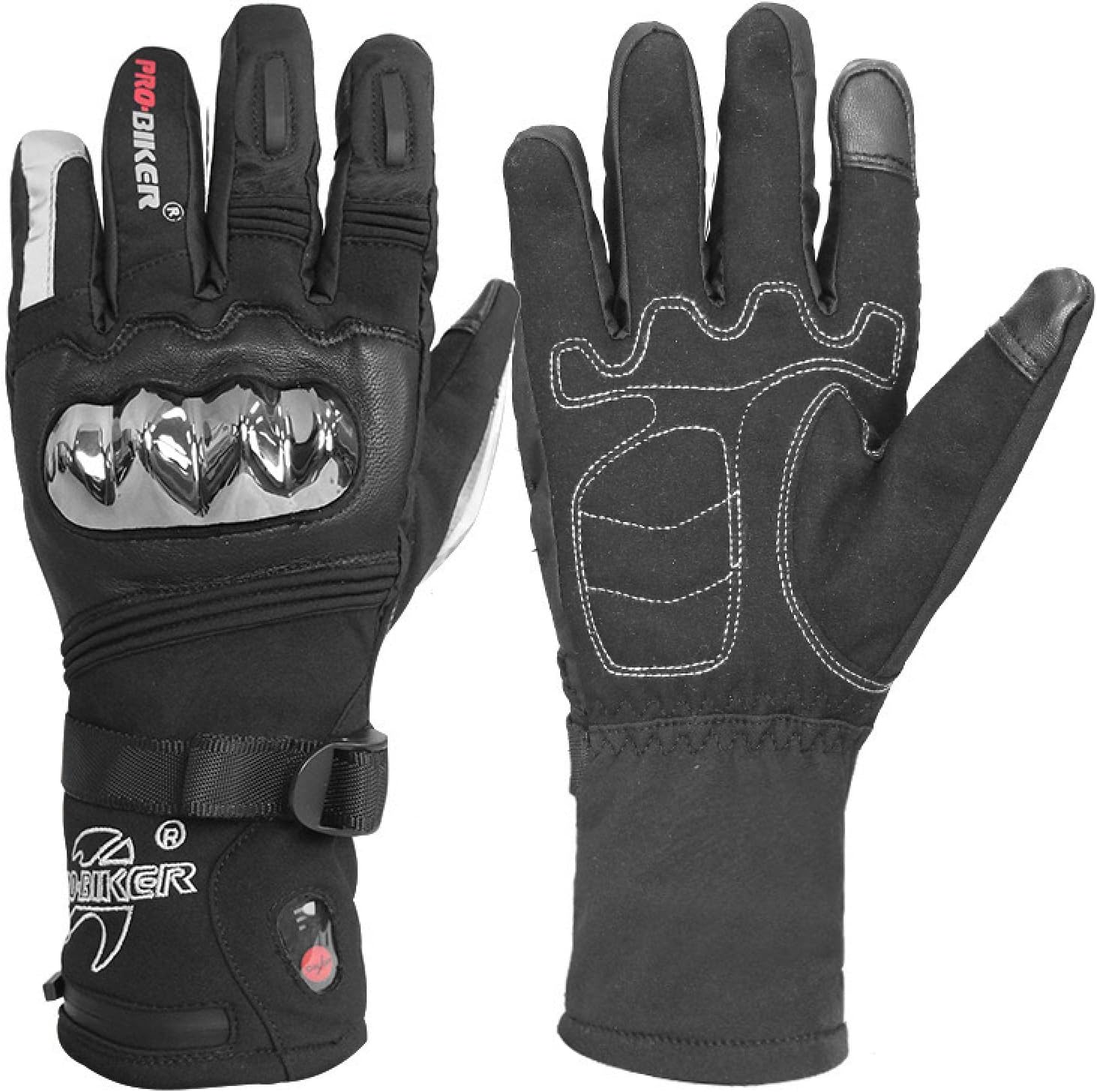 RYET Autumn and Winter Electric Heat Insulation, Windproof and fallproof Electric Scooter, Mountain Bike, Outdoor Cycling Sports Gloves