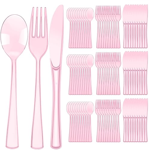 Minatee Pink Disposable Cutlery Set 150 Pcs