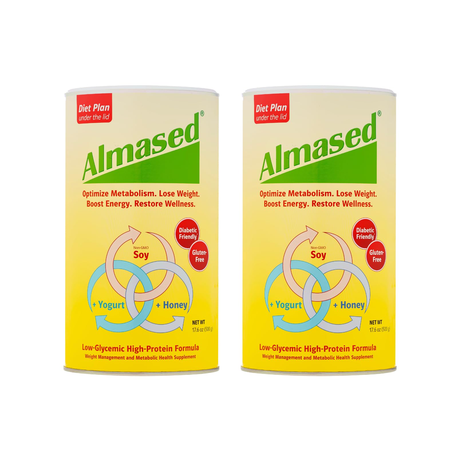 almased multi protein powder supports weight loss pack of 2