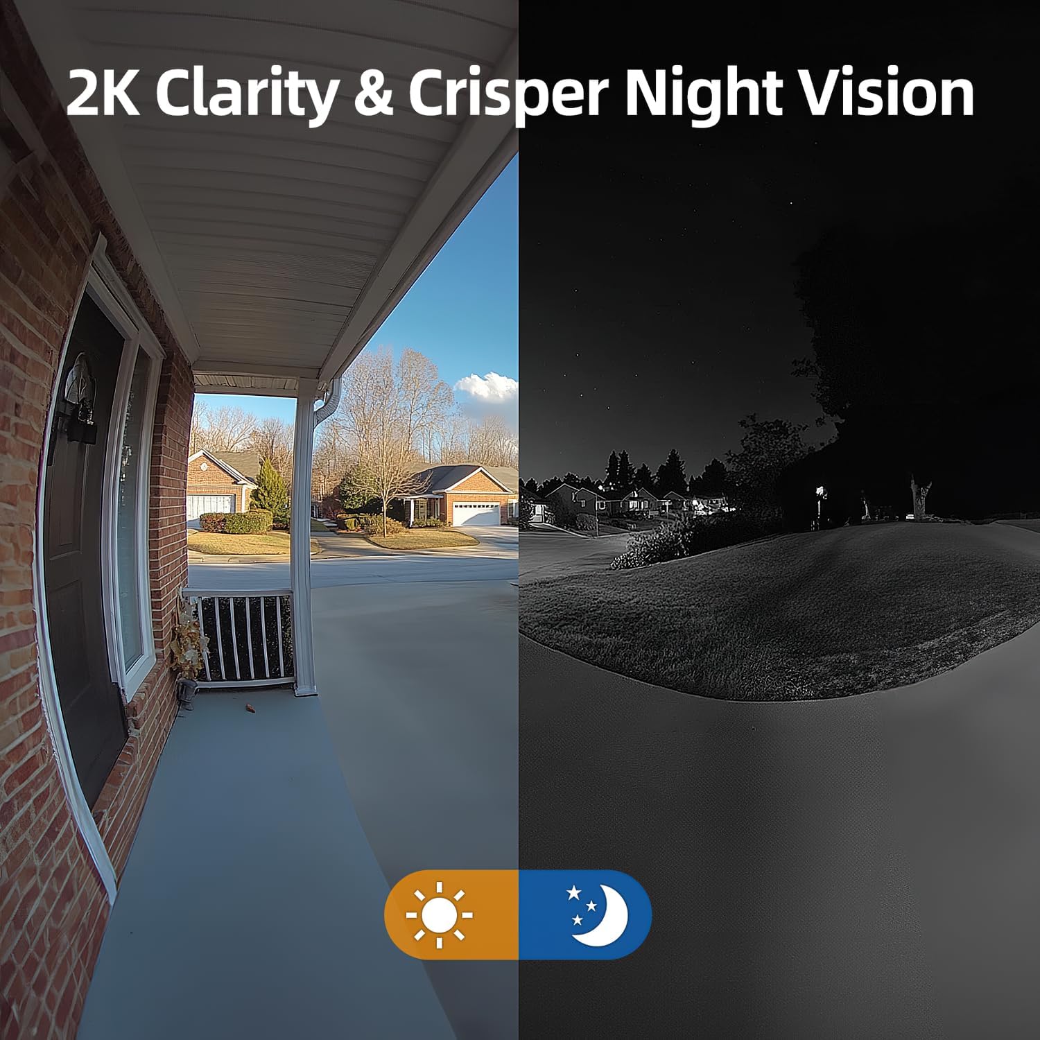 XTU Wireless Video Doorbell No Subscription-2K HD Security Doorbell Camera-Local/Cloud Storage with Multi-angle Bracket, Works with Alexa and Google Home (White) 4 71AGiKwqEGL. AC SL1500