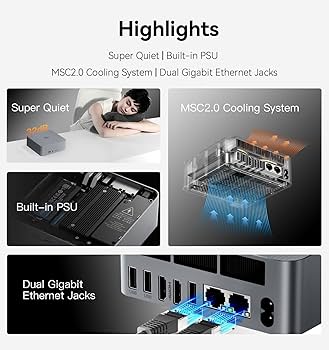 ミニPC Beelink EQR6 7735HS メモリ24GB SSD:1TB Amazon.co.jp: Beelink EQR6 7735HS ミニPC、デュアル LAN mini