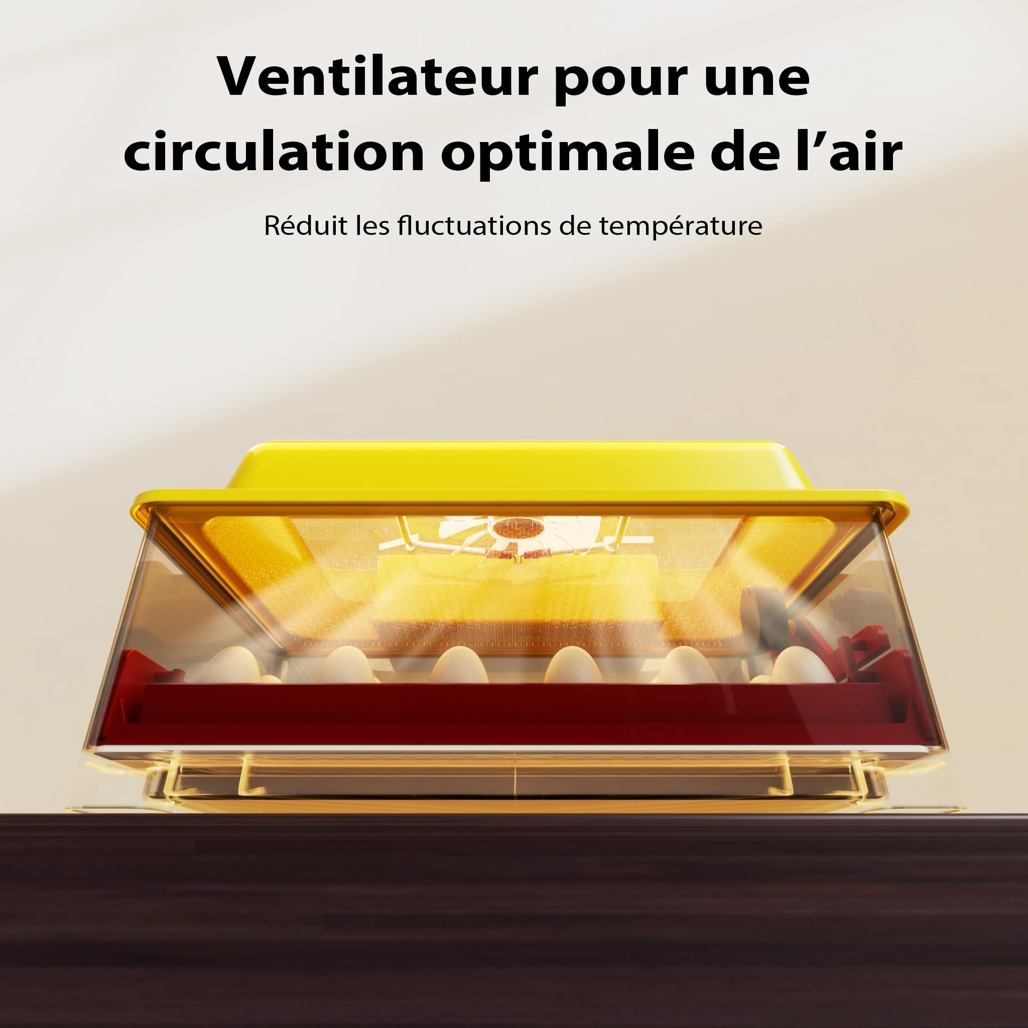 Wiltec Couveuse automatique – 100 W – pour 24 oeufs – à Retournement automatique – Appareil à couver Incubateur Couvoir Éclosoir Éleveuse oisillons