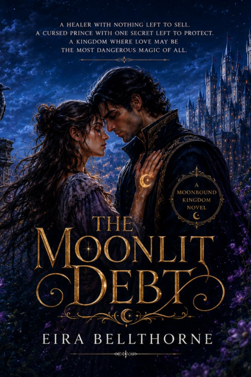 The Moonlit Debt: A romantasy, enemies-to-lovers and court intrigue novel - A Cursed Prince. A Debt-Bound Healer. A Forbidden Magic. (Moonbound Kingdom)