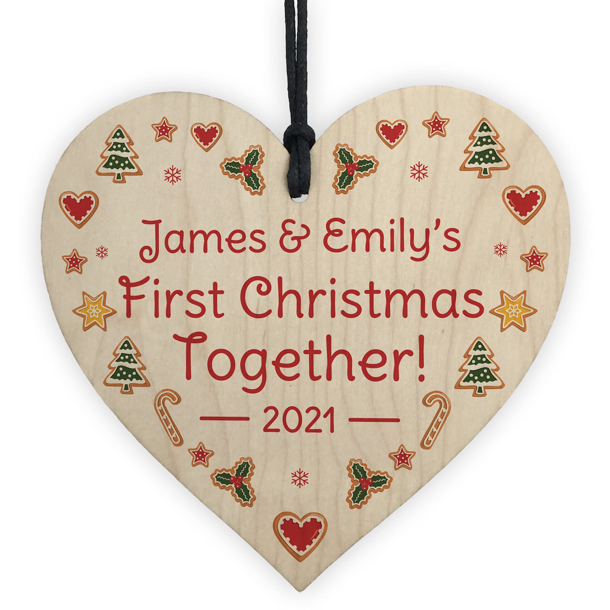 Our 1st Christmas Together Bauble Tree Decoration Personalised Gift For Couple