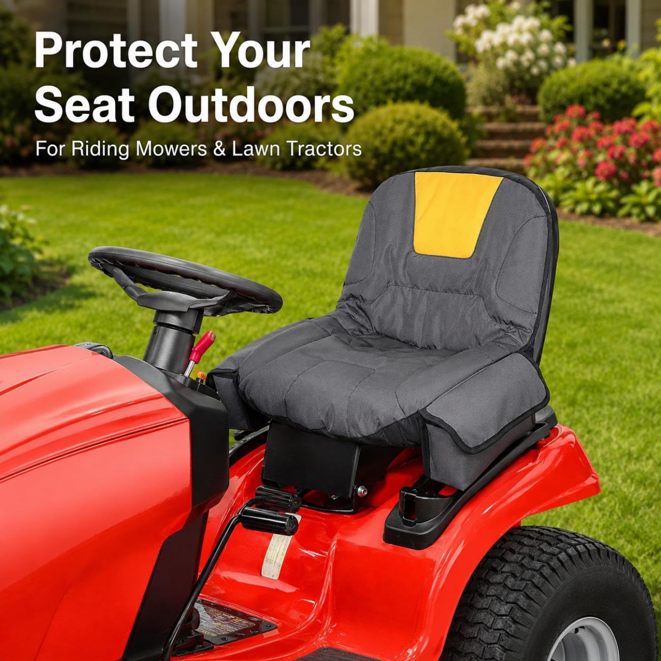 Funda de Asiento Cortacésped para Simplicity ZT2000 27/46 2011-2011 | Cubierta del Tractor Jardín Funda Protectora Asiento Tractore y Cortacésped de Equitación Exterior Impermeable Resistente