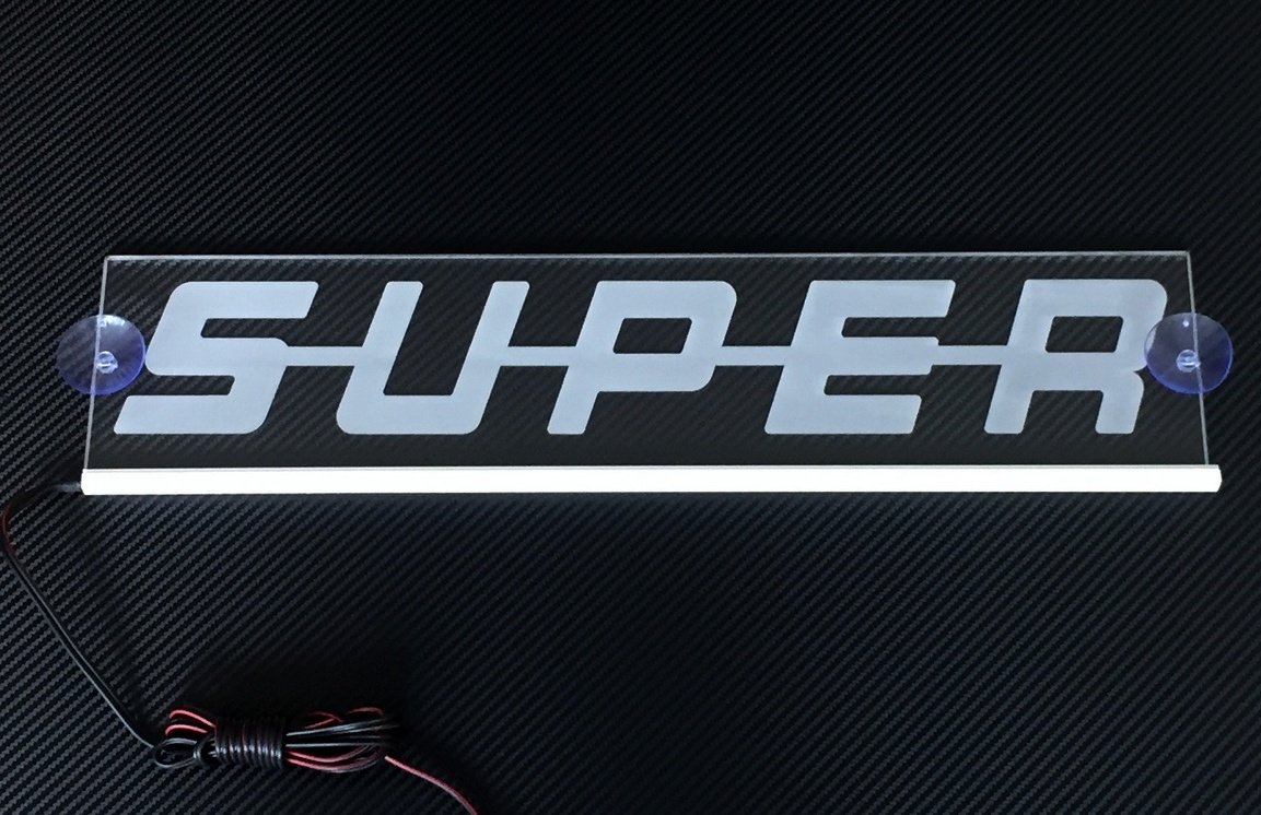 Plaque Laser Intérieure LED 24V SUPER 500mm Pour Scania - Rouge - Neuf En Emballage D'Origine