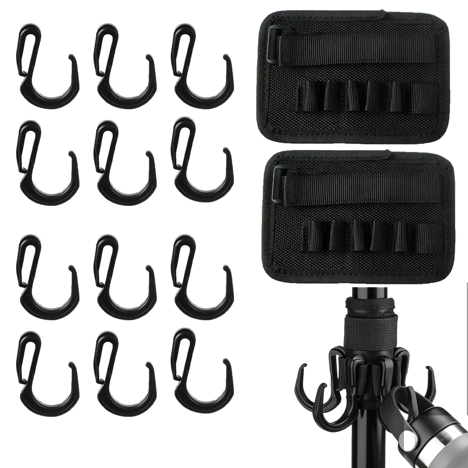 BOFYTR Beach Accessories, Umbrella Hooks for Outdoor Organisation, 2-Pack