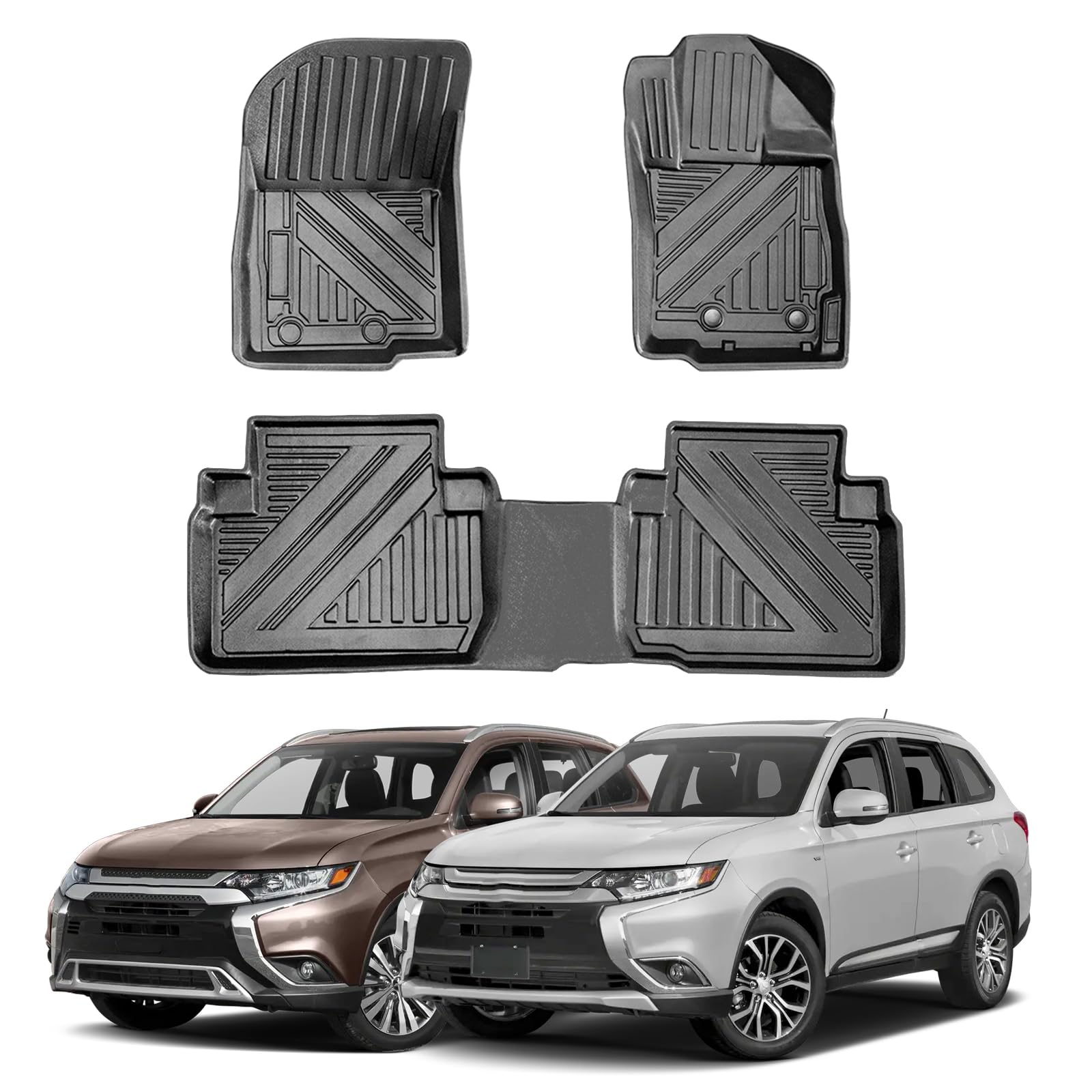 ☆MITSUBISHI OUTLANDER フロアマット 6枚セット 運転席 フロントフロア リアフロア サードフロア 三菱 アウトランダー 社外品 札幌市 豊平区 平岸店 三菱 アウトランダーPHEV GN系 5人乗 7人乗 フロント用 フロアマット