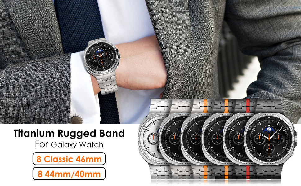 Amazon.com: WINGLE Titanium Bands for Galaxy Watch 8/8 Classic