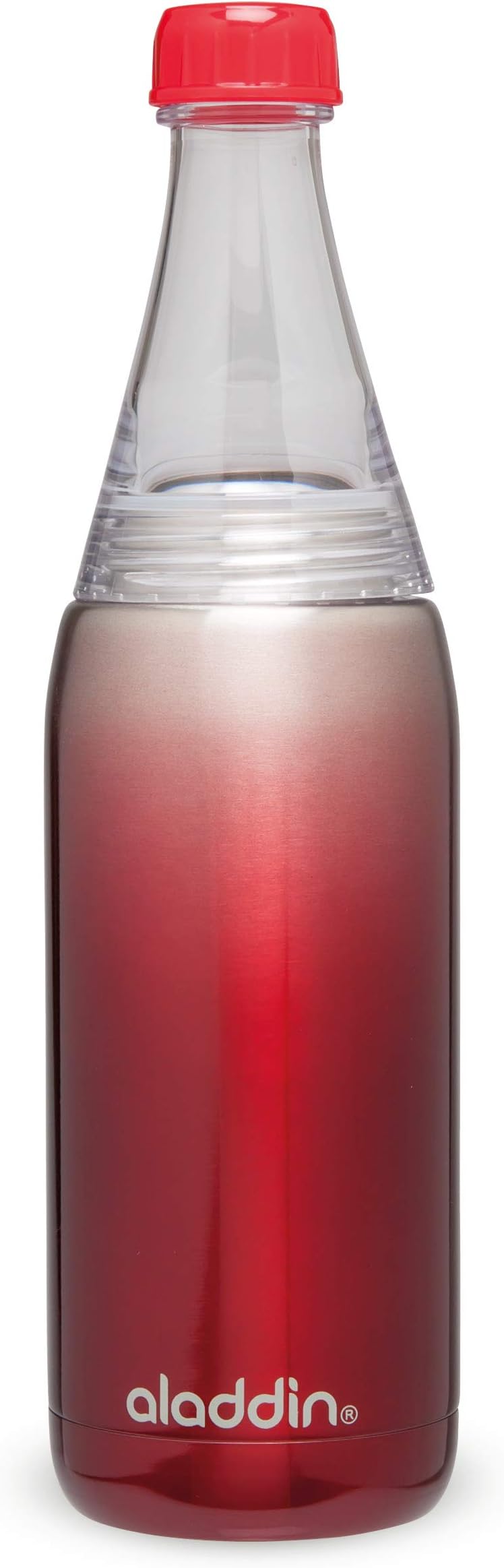 Fresco Twist & Go Thermavac™ Stainless Steel Water Bottle 0.6L Red – Leakproof | Double Wall Vacuum Insulated Reusable Water Bottle | Keeps Cold for 8 Hours | BPA-Free | Dishwasher Safe