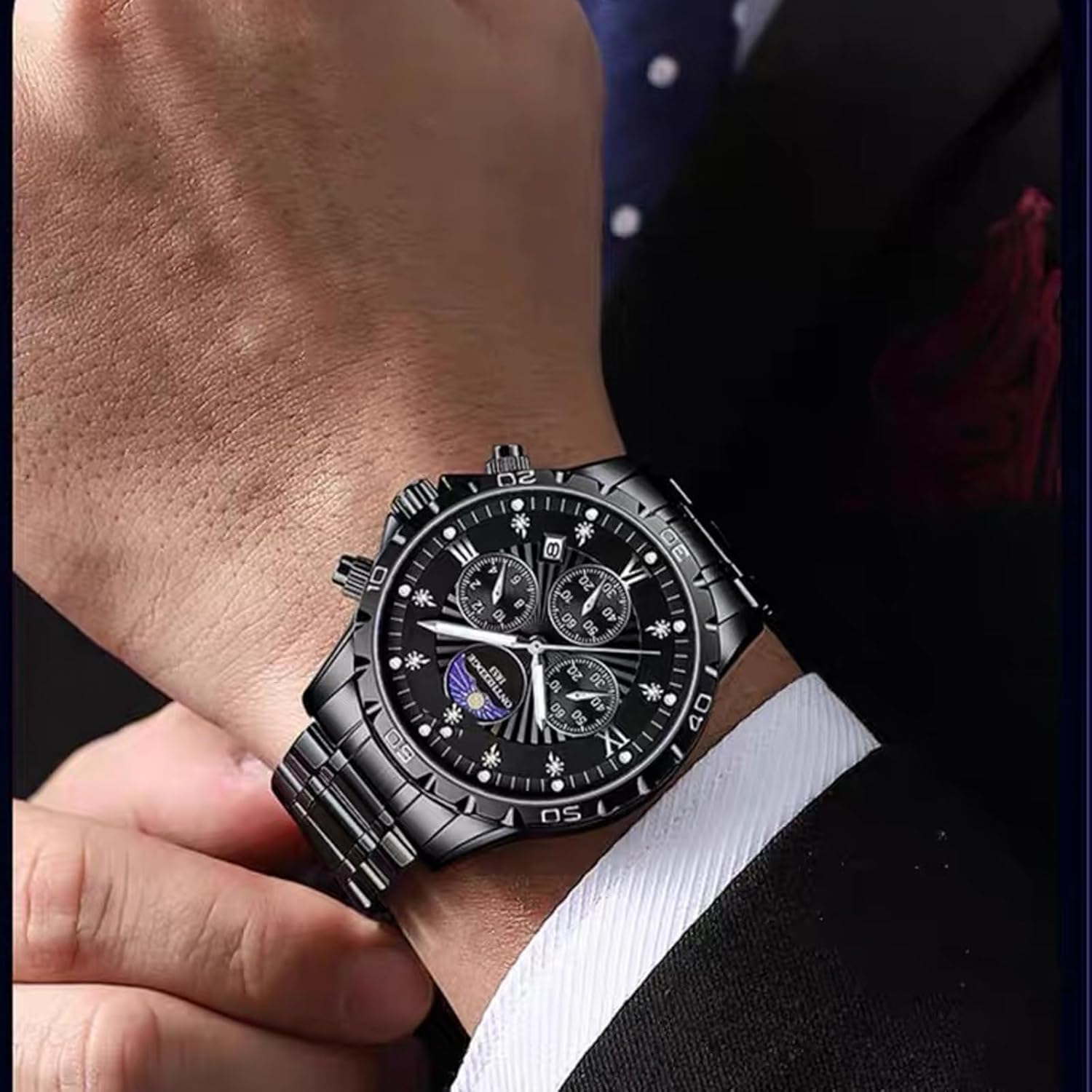 Stainless Steel Watch Band 14mm 15mm 16mm 17mm 18mm 19mm 21mm 20mm 22mm 23mm 24mm Universal Metal Watch Strap Smartwatch Replacement Band Men Women fit Most Traditional Watches - Image 4