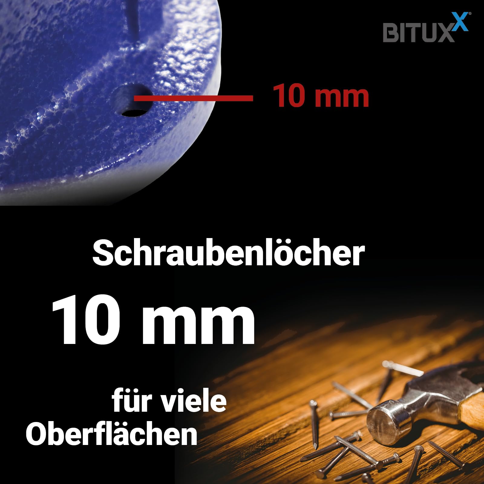 Bituxx Schraubstock Handschraubstock Werkbank Werkstatt 200 mm mit Amboss