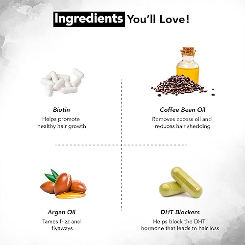 Miniatura 2 de Botanic Hearth Aceite capilar de biotina para el crecimiento del cabello infundido con aceite de grano de café y aceite de argán  Tratamiento de