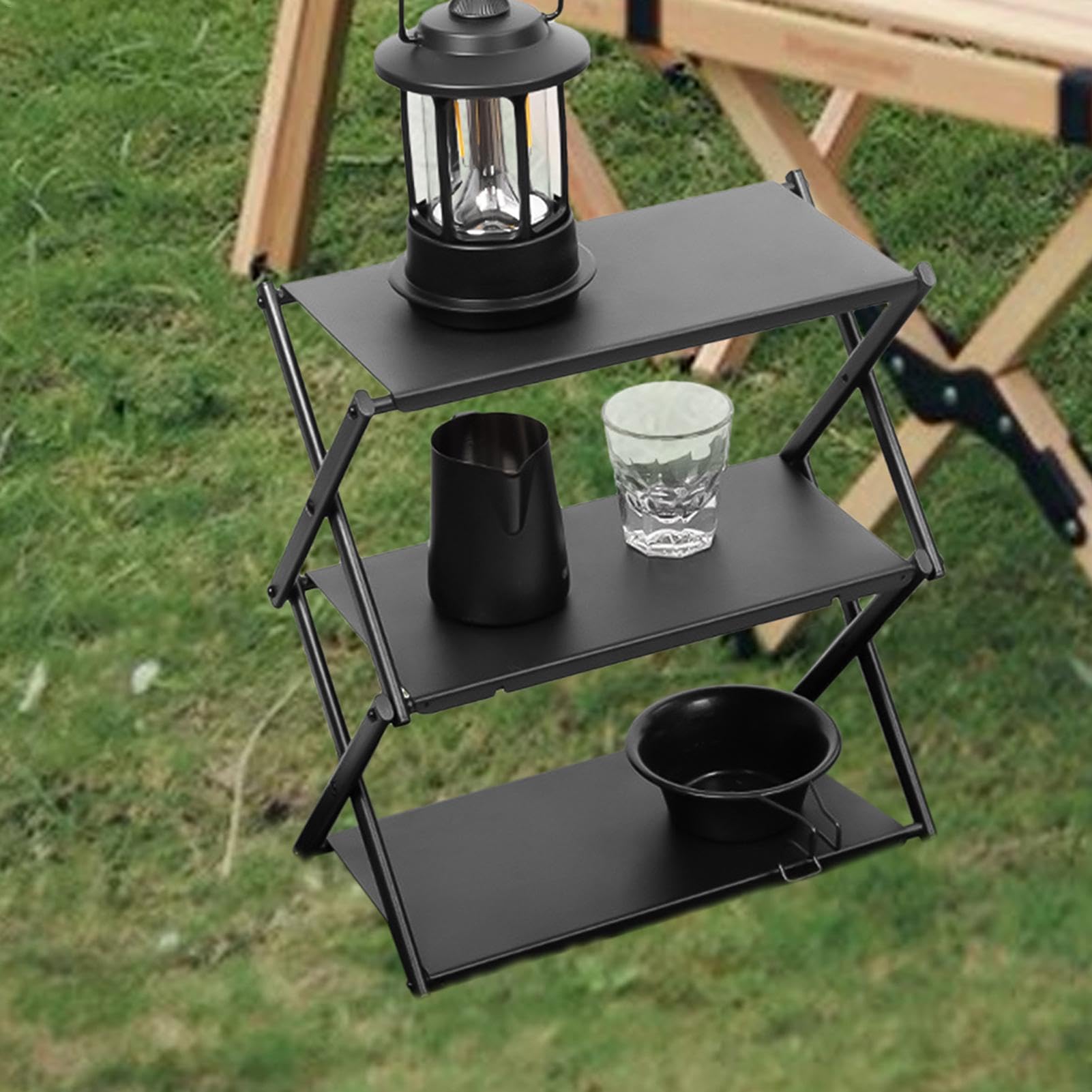 Étagères pliables, étagère pliante Support de rangement de camping
